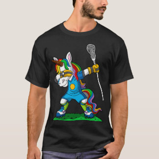 Camiseta Dabbing Unicorn Lacrosse Player Classic TSirt
