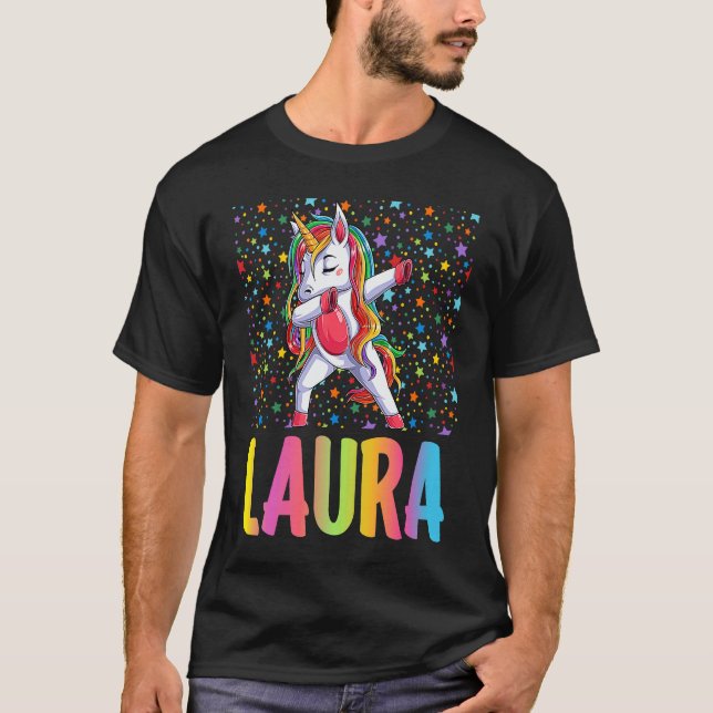 Camiseta Dabbing Unicorn Laura (Frente)