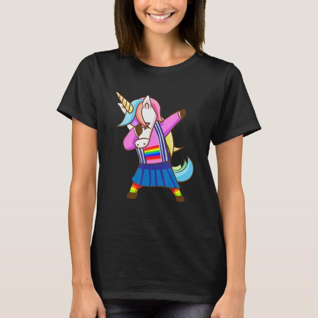 Camiseta Dabbing Unicorn Magical Dab Dancing_15 (Frente)