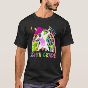Camiseta Dabbing Unicorn Oitavo Grau Rainbow Tea