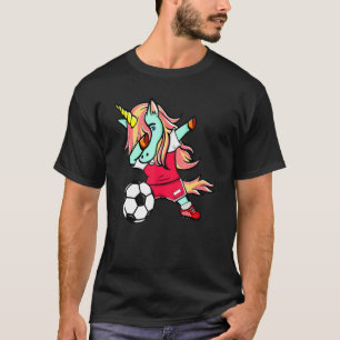 Camiseta Dabbing Unicorn Polônia Football Flag Polonês Socc