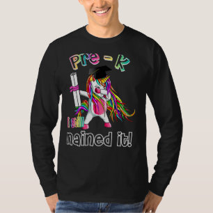 Camiseta Dabbing Unicorn Pre K I Ainda Prendeu Graduação De