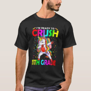 Camiseta Dabbing Unicorn Ready to Crush 11 Grade Back To