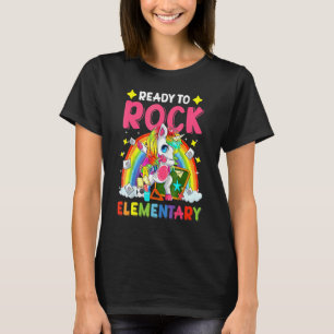 Camiseta Dabbing Unicorn Ready To Rock Elementar To S