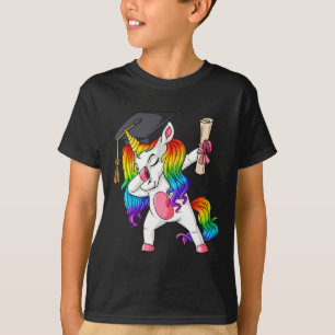 Camiseta Dabbing Unicorn School Graduation Dab Girls T
