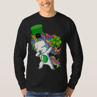 Camiseta Dabbing Unicorn St Patricks Day Lepricorn Irish Sh