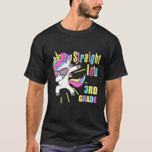 Camiseta Dabbing Unicorn Straight Into Third 3Rd Grade Firs