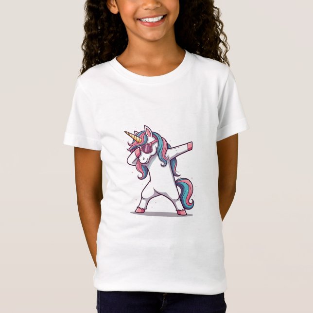 Camiseta Dabbing Unicorn T-shirt (Frente)