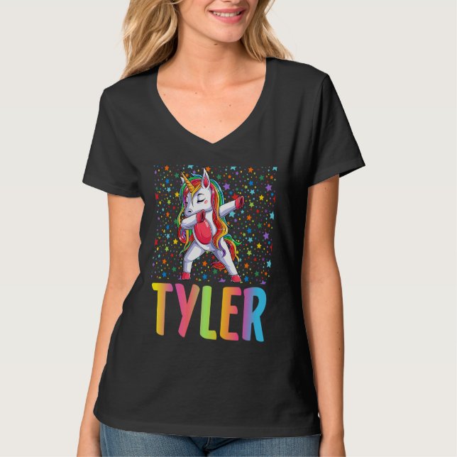 Camiseta Dabbing Unicorn Tyler (Frente)