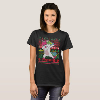 Camiseta Dabbing Unicorn Ugly Christmas