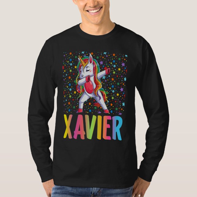 Camiseta Dabbing Unicorn Xavier (Frente)