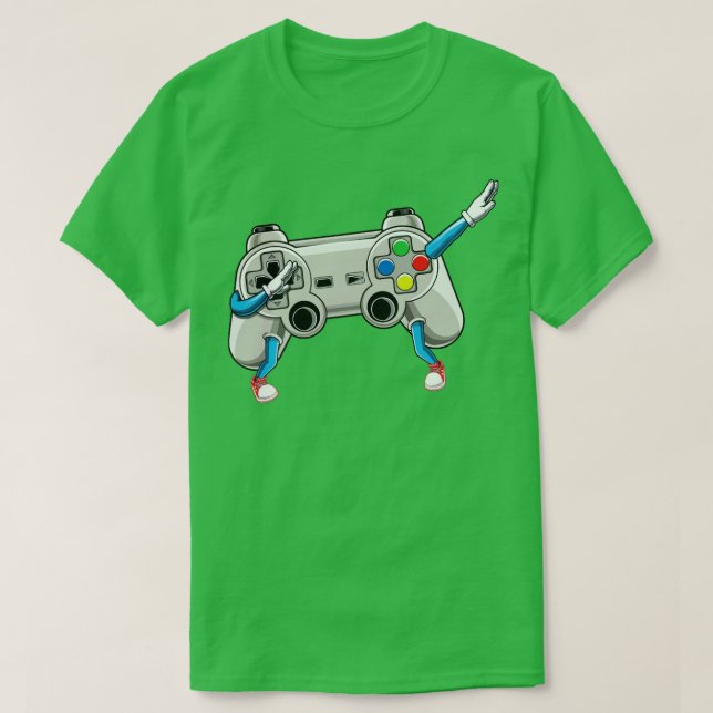 Camiseta Dabbing video game controller Gamer dab para crian (Frente do Design)