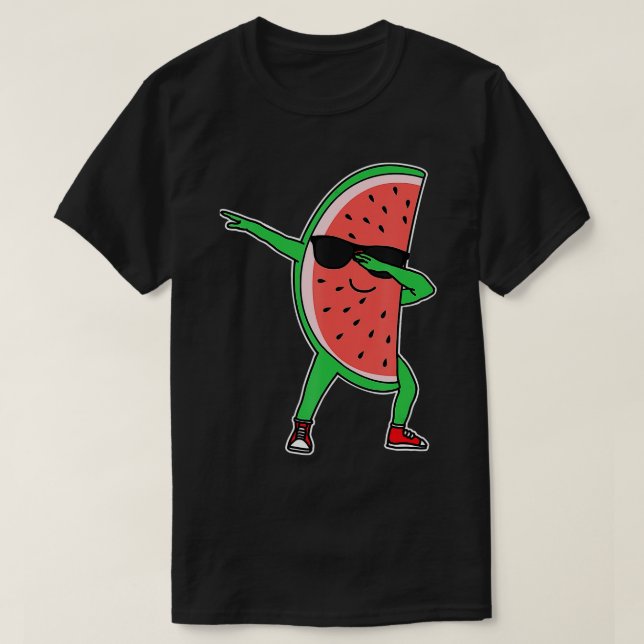 Camiseta Dabbing Watermelon Kawaii Dab Summer Fruta Melon L (Frente do Design)