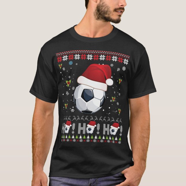 Camiseta Dabing Christmas Soccer Ho Papais noeis Elf Ugly S (Frente)