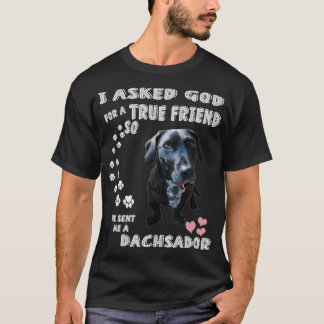 Camiseta Dachsador Dog Lover, Laboratório Dachshund Mãe Pai