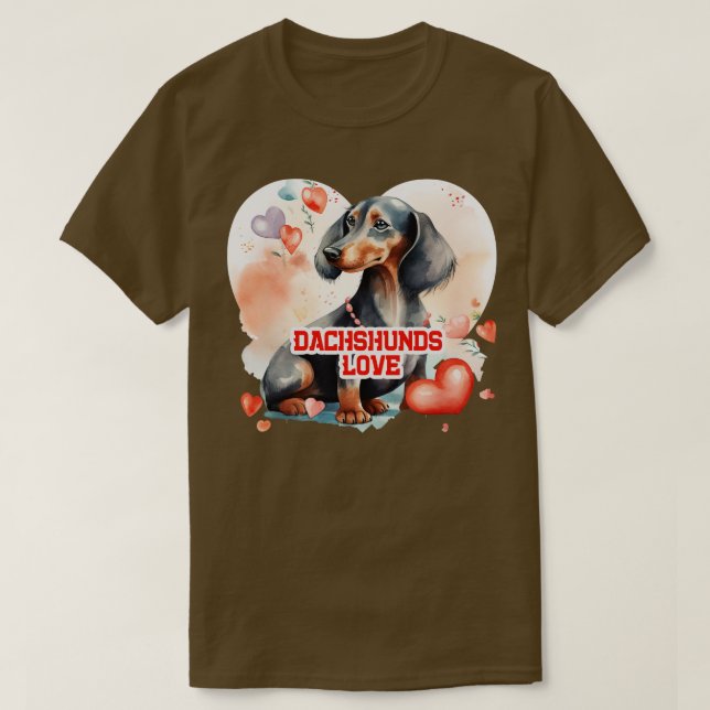 Camiseta Dachshances Love 1 (Frente do Design)