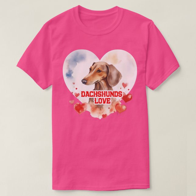 Camiseta Dachshances Love 2 (Frente do Design)