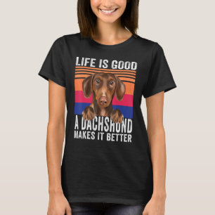 Camiseta Dachshances Torna Sua Vida Boa Vintagem