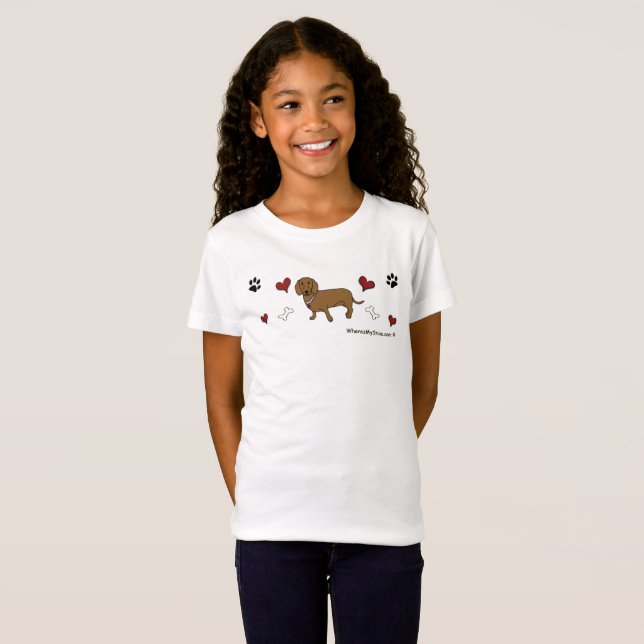 Camiseta dachshund (Frente Completa)