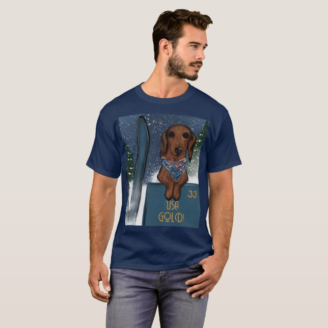 CAMISETA DACHSHUND  (Frente Completa)