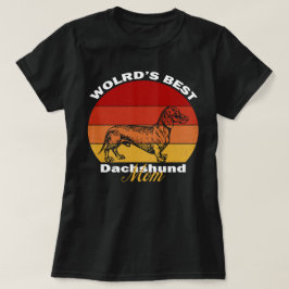 Camiseta Dachshund - A melhor mãe de Dachshund do mundo