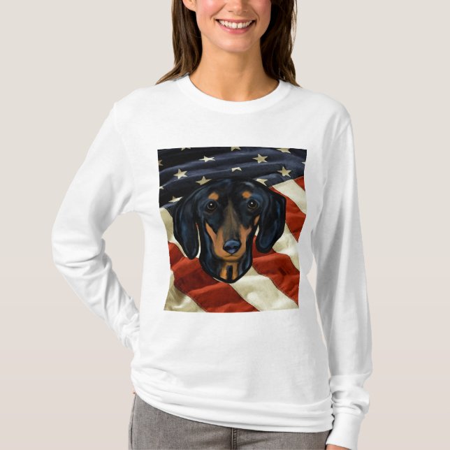 CAMISETA DACHSHUND ART (Frente)