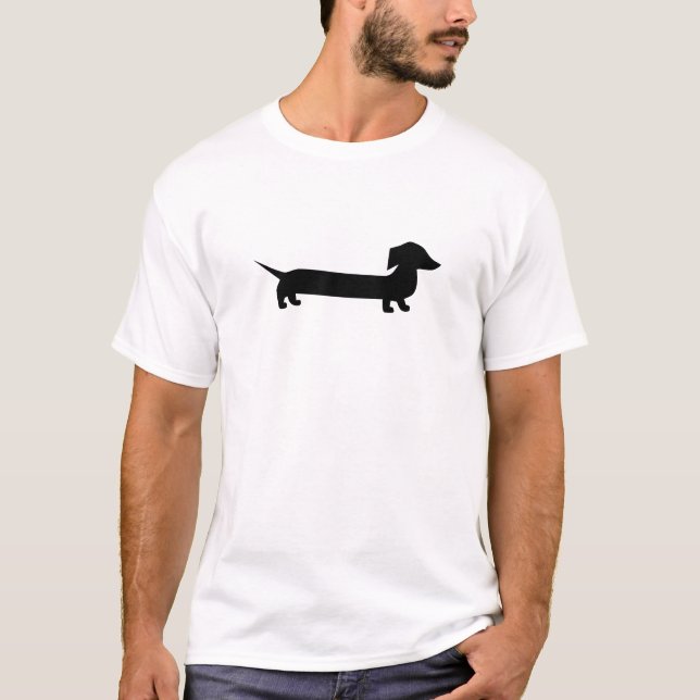 Camiseta Dachshund bonito (Frente)