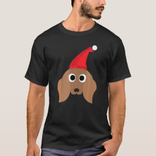 Camiseta Dachshund Bonito Natal Para Cão