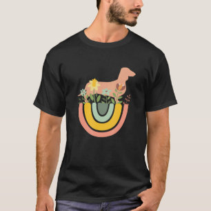 Camiseta Dachshund Cachorro Pet Doxie Salsicha Fofa Flora