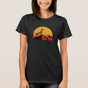 Camiseta Dachshund Cachorro Pet Doxie Salsicha Fofo Pôr d