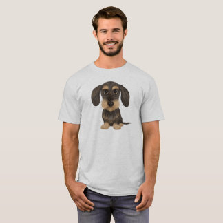 Camiseta Dachshund| Cão de Cartoon Bonito Teckel