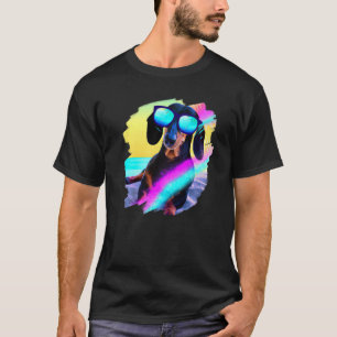 Camiseta Dachshund Chiweenie Wiener Dog Chilling Beach 1