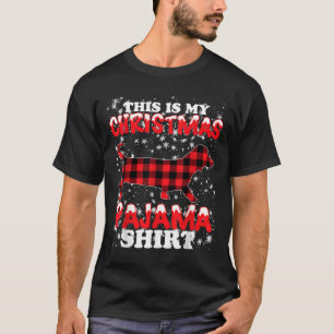 Camiseta Dachshund Christmas Dog Lover Este É Meu Xmas Paj