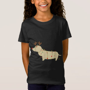 Camiseta Dachshund Christmas Lights Season