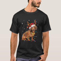 Dachshund Christmas Loves liderou o feliz Natal Re