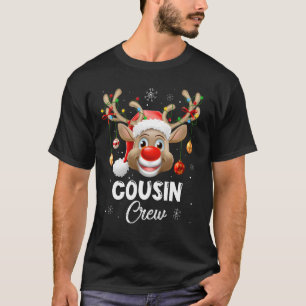Camiseta Dachshund Christmas Reindee Christmas Lights Paja