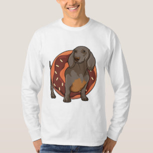 Camiseta Dachshund com Rosquinha