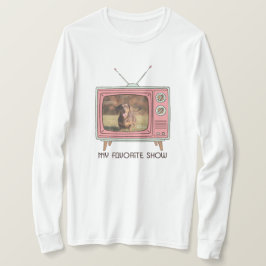 Camiseta Dachshund Custom Photo - Retro TV