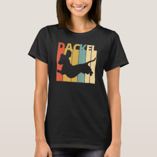 Camiseta Dachshund Dachshund Dog Silhouket Retro