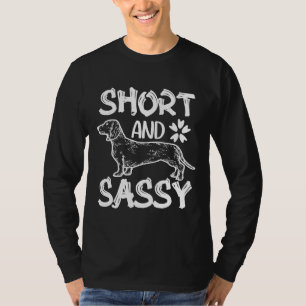Camiseta Dachshund Dachshund, Proprietário Curto E Sassy Da