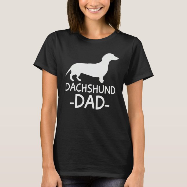 Camiseta Dachshund Dad Weiner Weenie Apparel dog lover hold (Frente)