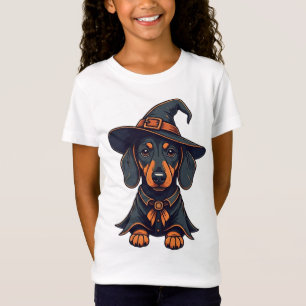 Camiseta Dachshund de Doce ou Travessura