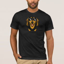 Camiseta Dachshund de Michigan Usando Óculos de Sol