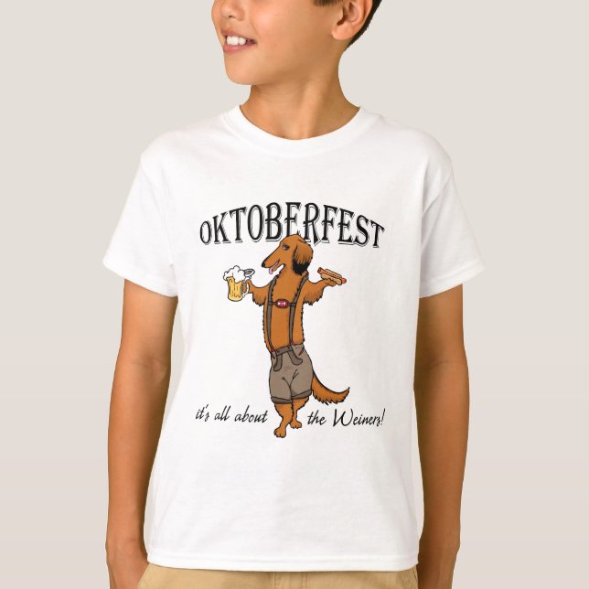 Camiseta Dachshund de Oktoberfest (Frente)