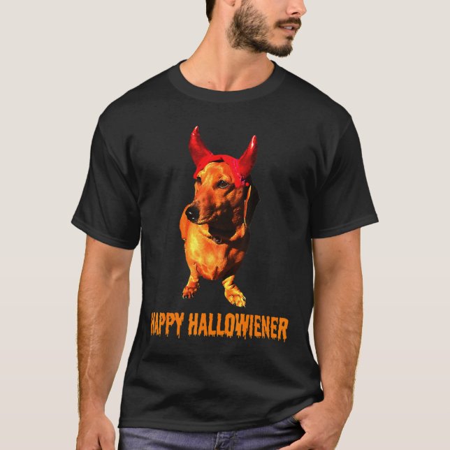Camiseta Dachshund Devil (Frente)
