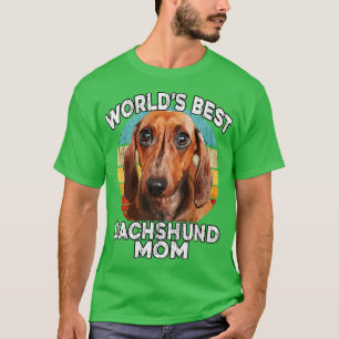 Camiseta Dachshund Dia de as mães Worlds Best Daschund Mãe