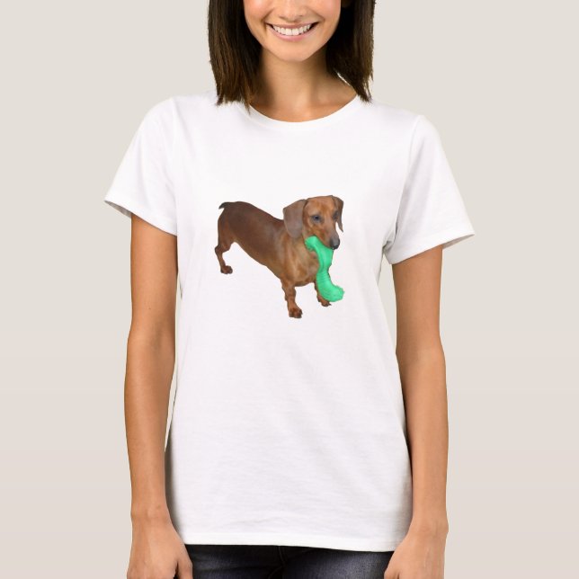 Camiseta Dachshund diminuto (Frente)