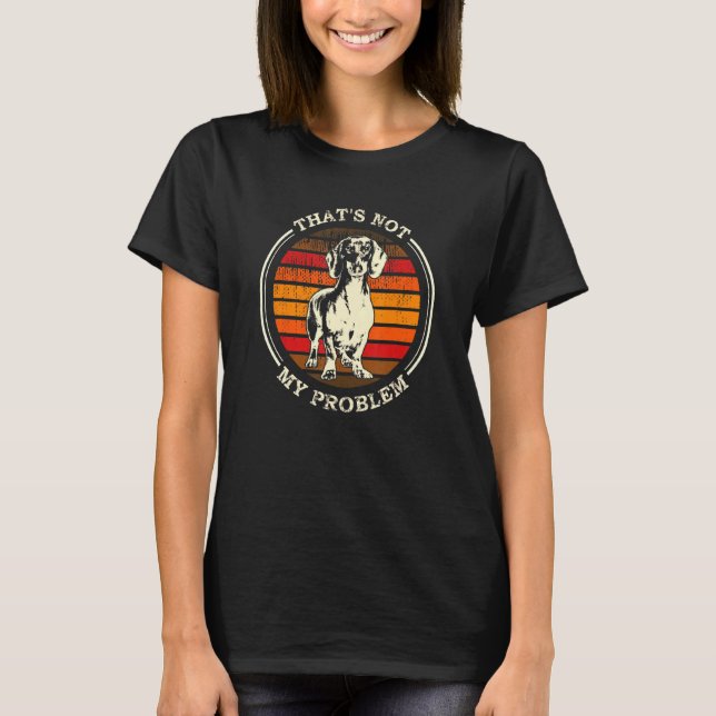 Camiseta Dachshund Divertido de Viena (Frente)
