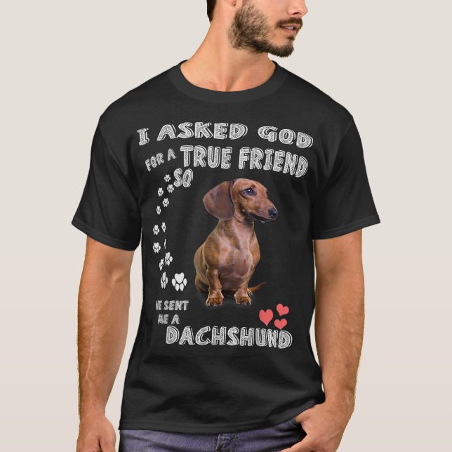 Camiseta Dachshund Dizendo Mãe Pai Wiener Weenie Lover Saus (Frente)