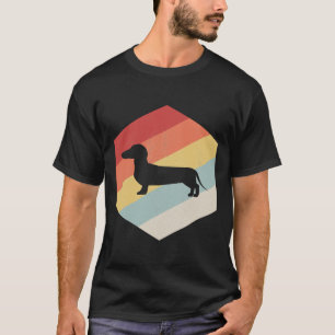 Camiseta Dachshund Dog Art Retro Vintage Funny Dachshund